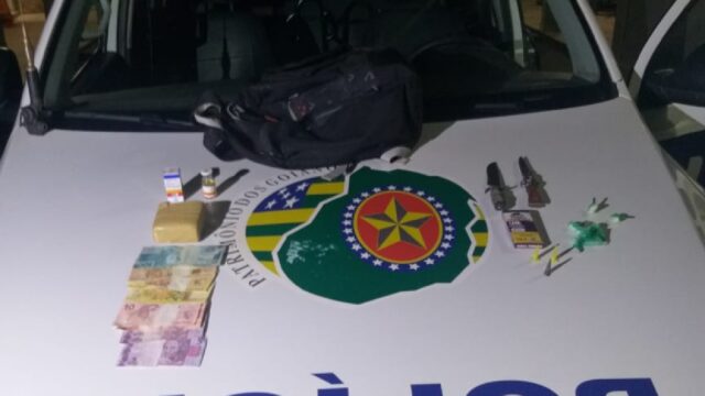 Polícia Militar de Ipameri realiza patrulhamento para prender suspeito por tráfico de drogas