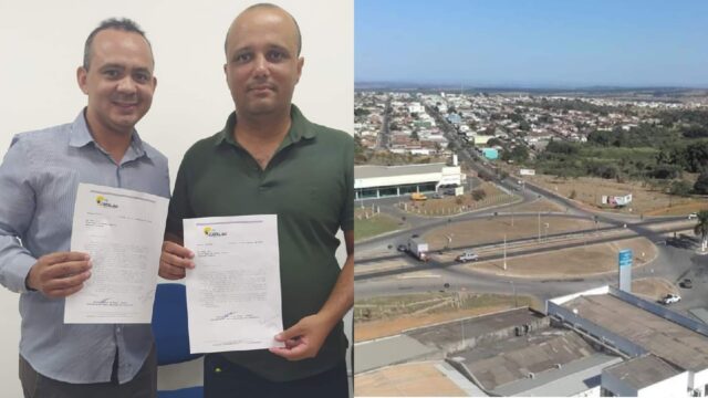 Vereador Caçula entrega requerimento solicitando a construção dos Viadutos nos Bairros Castelo Branco e Pontal Norte