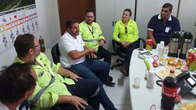 Metabase reúne com empresa responsável pelo fornecimento de alimentos na empresa Mosaic