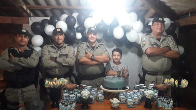 Polícia Militar é convidada a participar de festa de aniversário em Orizona