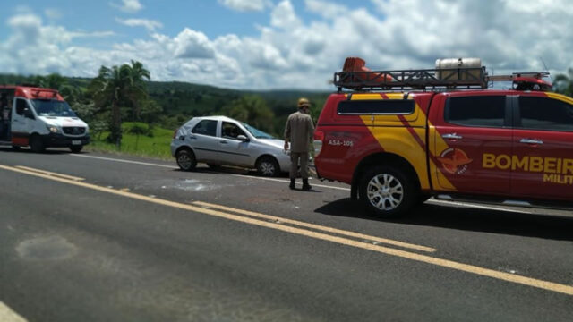 Capotamento entre Caldas Novas e Pires do Rio deixa motorista ferido