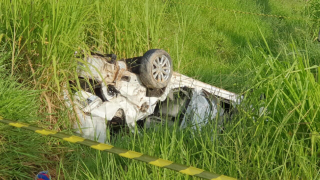 Capotamento deixa uma vítima fatal na GO-330, próximo a Catalão