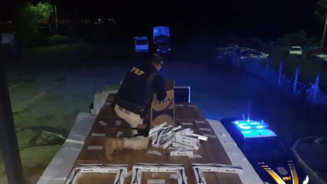 PRF apreende dois milhões de carteiras de cigarros que iriam para Anápolis