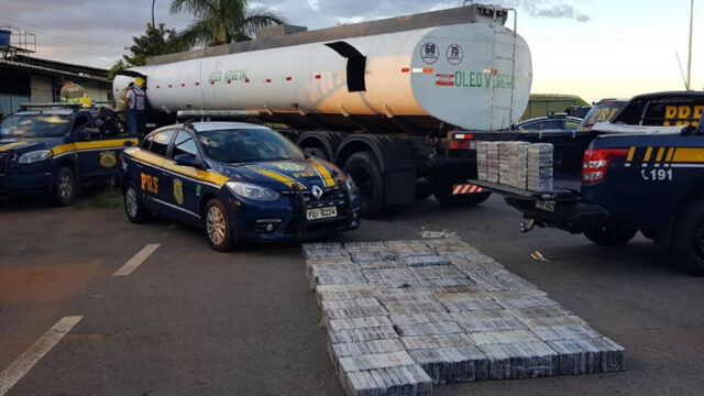 PRF apreende na BR-050 1,1 tonelada de cocaína, avaliada em R$ 46 milhões