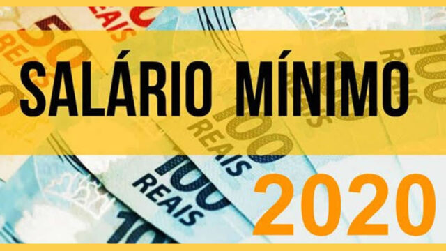 Salário mínimo de 2020 será de R$ 1.039