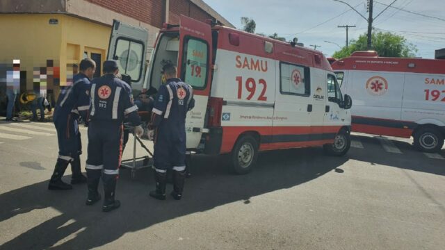 Caminhão perde freio, atinge veículos e deixa feridos, no Centro de Catalão