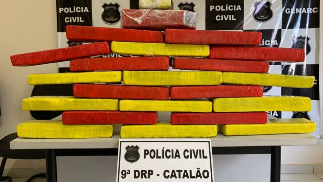 Genarc apreende 20 quilos de maconha e preende dois suspeitos em Catalão