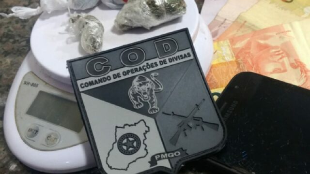 CPR/COD faz apreensão de drogas e prisão de indivíduos por tráfico de drogas em Catalão