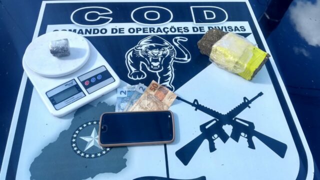 COD realiza flagrante de tráfico de drogas em Catalão