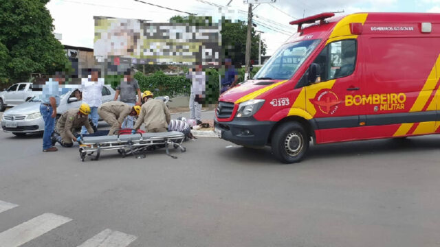 Acidente entre duas motocicletas deixa homem ferido, em Catalão