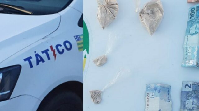 Equipe Tático Móvel realiza apreensão de drogas em Catalão