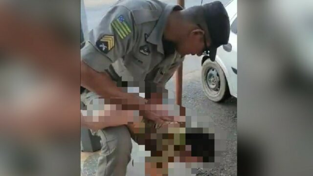 Policiais militares rodoviários de Corumbaíba salvam criança engasgada