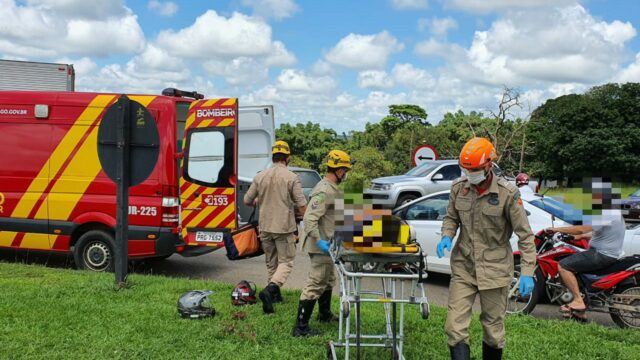 Homem fica ferido em acidente na BR-050 no trevo do Posto Jk, em Catalão