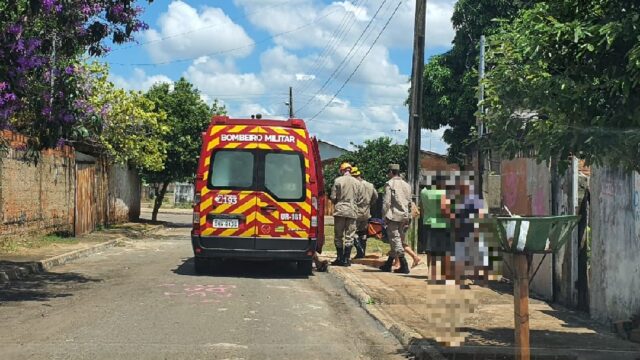 Homem tem fratura no braço após ser atingido por botijão de gás, em Catalão