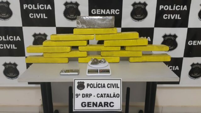 Genarc prende homem com 14 quilos de maconha em Catalão