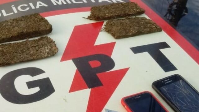 PM realiza apreensão de drogas e prende suspeito por trafico de drogas em Catalão