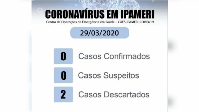Ipameri tem o segundo caso suspeito de coronavírus descartado