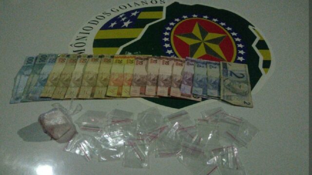 PM prende homem suspeito por tráfico de drogas em Ipameri