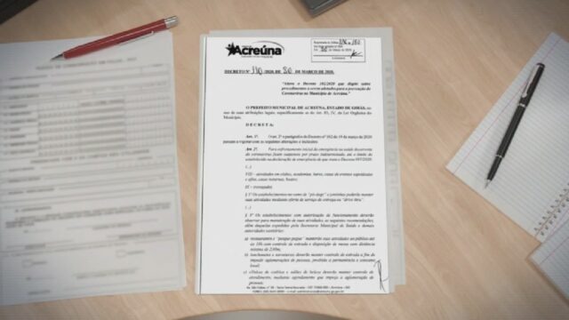 Prefeito de Acreúna libera reabertura do comércio apesar de decreto de quarentena do governo por causa do Coronavírus