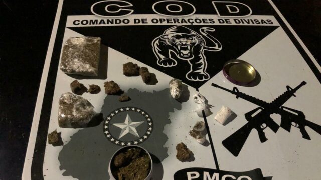 COD apreende drogas e prende suspeito por tráfico de drogas no Centro de Catalão
