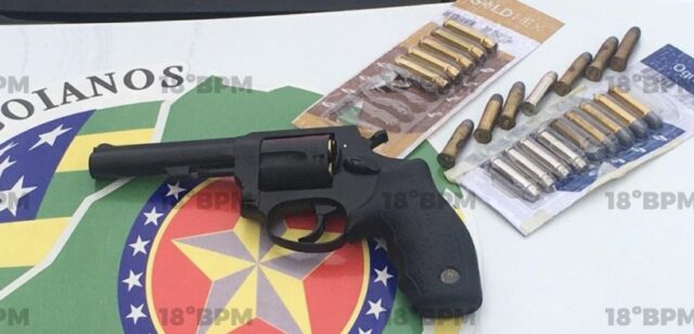 Polícia Militar realiza prisão de suspeito de disparos de arma de fogo, em Catalão
