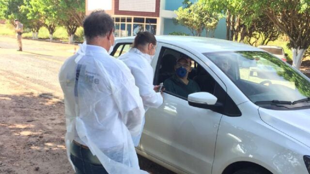 Dia do Trabalhador: Barreira sanitária é feita na entrada de Três Ranchos para conter propagação do coronavírus