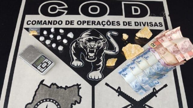 COD realiza flagrante por tráfico de drogas em Corumbaíba