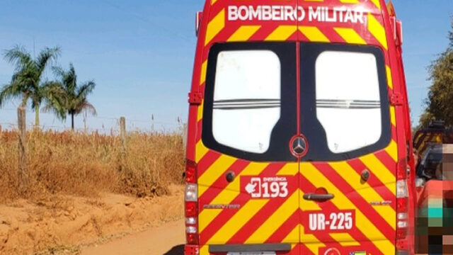 Homem fica ferido após cair de galpão com aproximadamente 6 metros de altura, na zona rural de Catalão