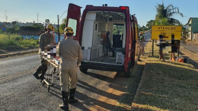 Em Catalão, óleo na pista provoca queda de moto na GO 330 e deixa feridos