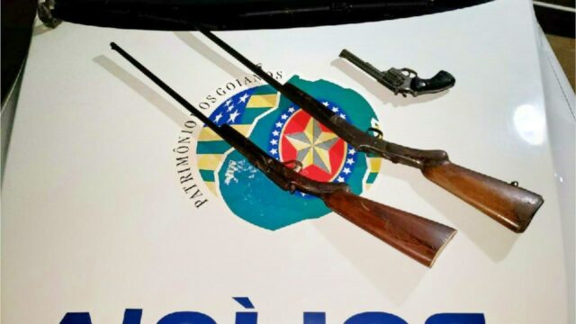 Em Ipameri, após briga de casal homem é preso por porte ilegal arma de fogo