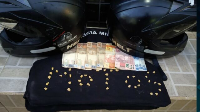 Tático Motociclístico do 18º BPM realizou a apreensão de um menor de idade por Ato Infracional análogo ao crime de Tráfico de Drogas