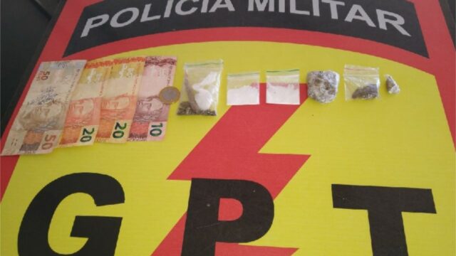 A Polícia Militar realiza investigação e prende suspeito de tráfico de intorpecentes em Ipameri (GO)
