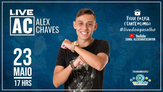 Alex Chaves faz live beneficente neste sábado (23), com o intuito de arrecadar cobertores