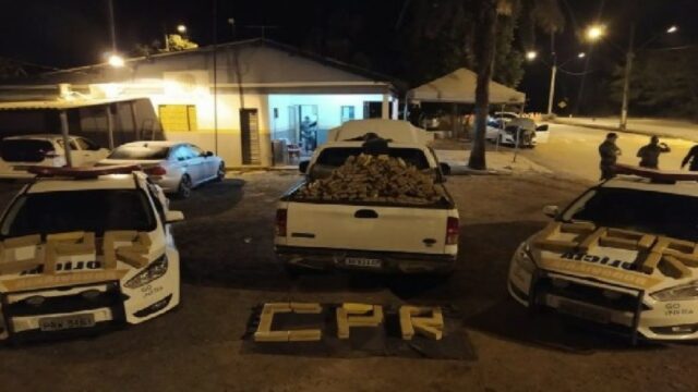 PM prende cinco pessoas e apreende 1,5 tonelada de maconha em Luziânia