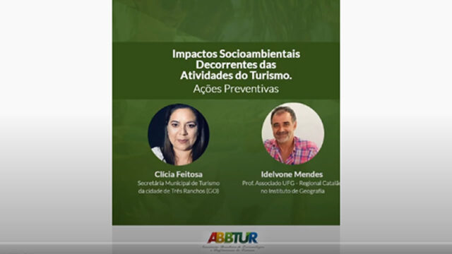 Em live, Secretária de Turismo de Três Ranchos discute temática do turismo local e regional