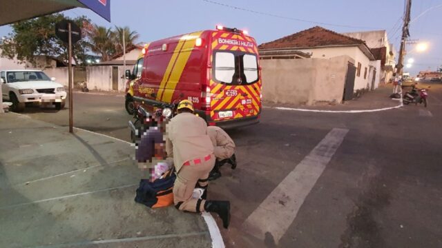 Queda de moto deixa uma pessoa ferida em Catalão