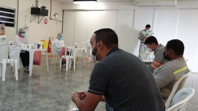 Diretoria do Sindicato Metabase acompanha ação de prevenção do COVID-19, na empresa Cmoc