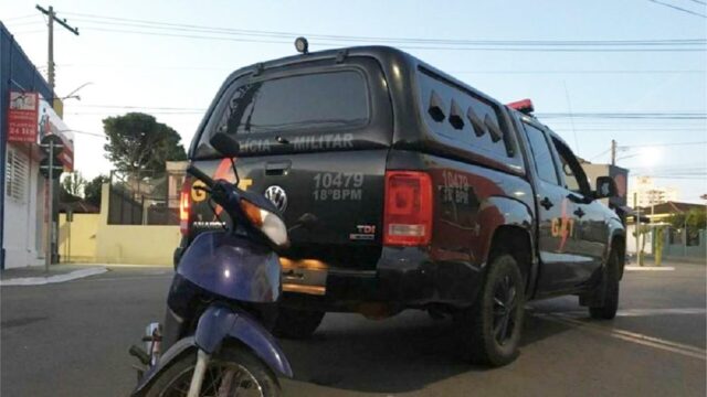Em Anhanguera, GPT recupera motocicleta furtada em Pires do Rio