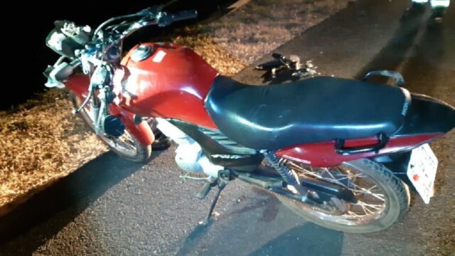 jovem de 23 anos fica ferido em acidente de moto na BR-050, em Catalão