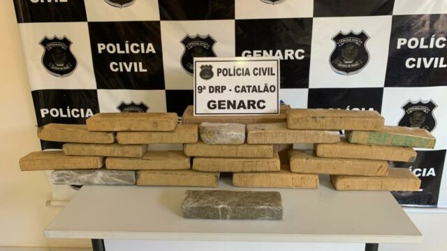 Genarc prende em flagrante traficante que trazia 15 kg de maconha para Catalão