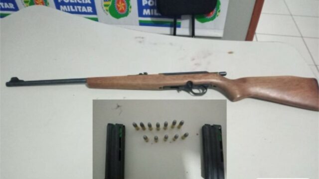 Homem é preso por porte de ilegal de arma de fogo após ameaçar cunhado, em Campo Alegre de Goiás