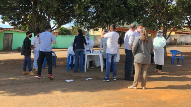 Secretaria Municipal de Saúde de Catalão faz testagem coletiva para Covid-19 em Santo Antônio do Rio Verde