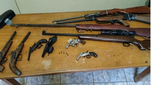 Homem é preso por crime contra a fauna e posse irregular de armas de fogo em Pires do Rio