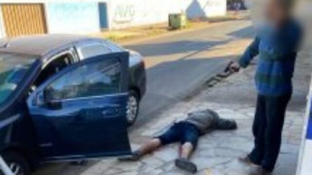 Bandido é baleado por policial durante assalto em Uberlândia