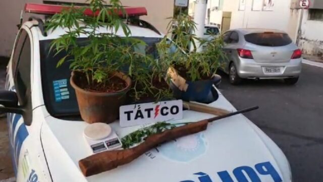 Suspeitos são presos por posse ilegal de arma de fogo e tráfico de drogas em Catalão