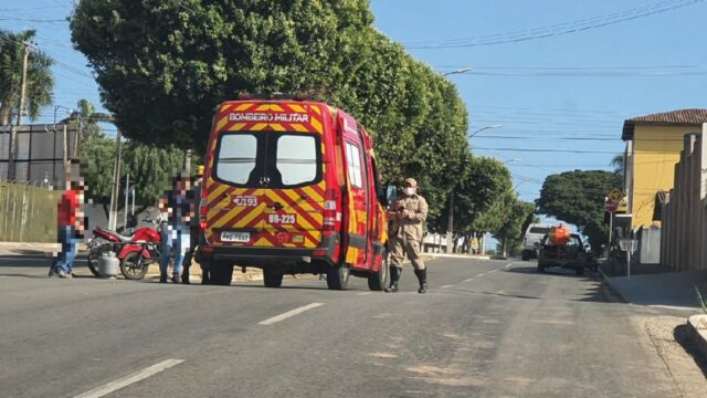 Motociclista fica ferido após queda na Vila Margon em Catalão