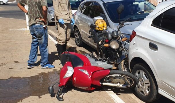 Motorista passa mal, causa acidente envolvendo cinco veículos e deixa uma pessoa ferida, em Catalão