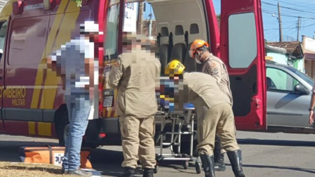 Acidente de trânsito em avenida de Catalão deixa ferido