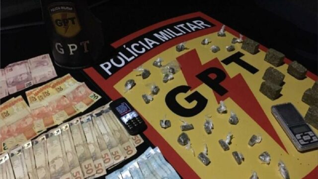 Em Catalão, GPT prende suspeito por crime de tráfico de drogas
