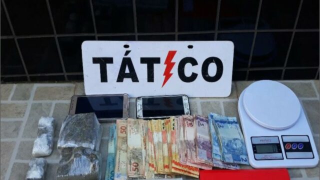 Tático Móvel do 18ºBPM realizou a prisão de um indivíduo pelo crime de Tráfico de Drogas